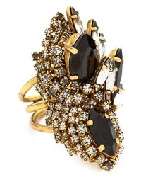 Bague noire Erickson Beamon