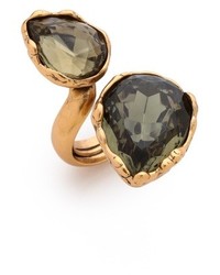 Bague noire Oscar de la Renta