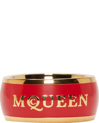 Bague rouge Alexander McQueen