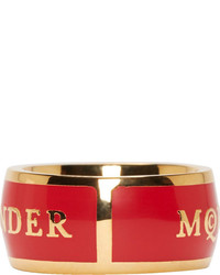 Bague rouge Alexander McQueen