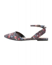Ballerines à fleurs multicolores New Look