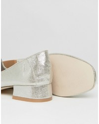 Ballerines argentées Asos