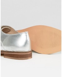 Ballerines argentées Asos