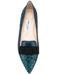 Ballerines bleu marine Jimmy Choo