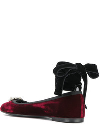 Ballerines bordeaux Giuseppe Zanotti Design