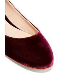 Ballerines bordeaux Gianvito Rossi