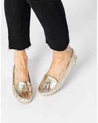 Ballerines dorées Asos