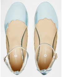 Ballerines en caoutchouc bleu clair Daisy Street