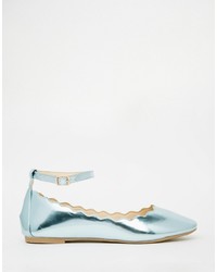 Ballerines en caoutchouc bleu clair Daisy Street