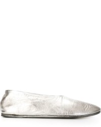 Ballerines en cuir argentées Marsèll