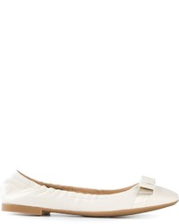 Ballerines en cuir blanches Bally