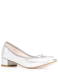 Ballerines en cuir blanches Repetto