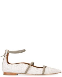 Ballerines en cuir blanches Malone Souliers