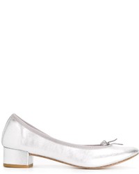 Ballerines en cuir blanches Repetto