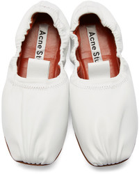 Ballerines en cuir blanches Acne Studios