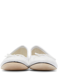 Ballerines en cuir blanches Repetto