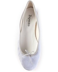 Ballerines en cuir bleu clair Repetto