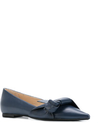 Ballerines en cuir bleues No.21