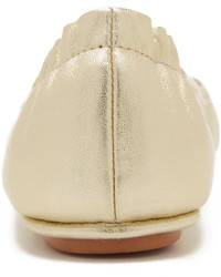 Ballerines en cuir grises Tory Burch