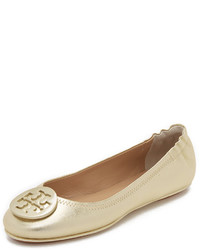 Ballerines en cuir grises Tory Burch