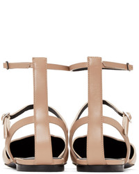 Ballerines en cuir marron clair Giuseppe Zanotti