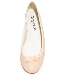 Ballerines en cuir marron clair Repetto