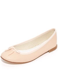 Ballerines en cuir marron clair Repetto