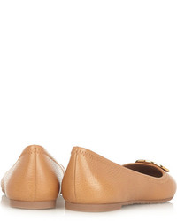 Ballerines en cuir marron clair Tory Burch