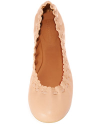 Ballerines en cuir marron clair See by Chloe