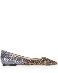 Ballerines en cuir marron Jimmy Choo