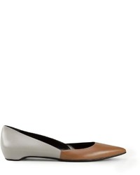 Ballerines en cuir marron Pierre Hardy