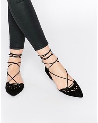 Ballerines en cuir noires Aldo