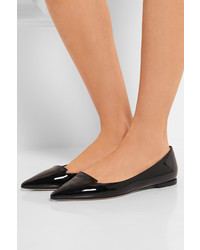 Ballerines en cuir noires Jimmy Choo