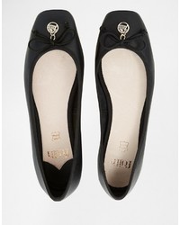 Ballerines en cuir noires Faith