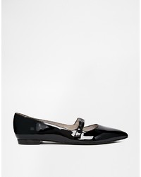 Ballerines en cuir noires