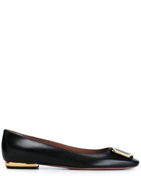 Ballerines en cuir noires Bally