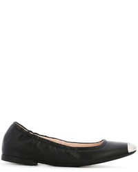 Ballerines en cuir noires Bally