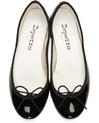 Ballerines en cuir noires Repetto