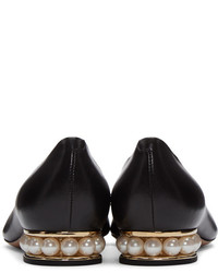 Ballerines en cuir noires Nicholas Kirkwood