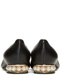 Ballerines en cuir noires Nicholas Kirkwood