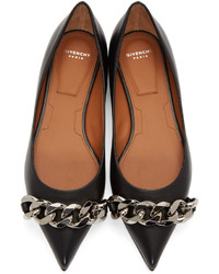 Ballerines en cuir noires Givenchy