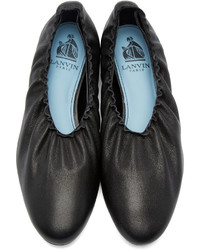 Ballerines en cuir noires Lanvin