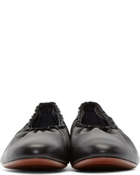 Ballerines en cuir noires Lanvin