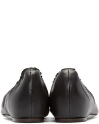 Ballerines en cuir noires Lanvin