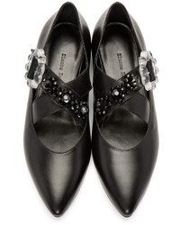 Ballerines en cuir noires Simone Rocha