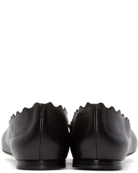 Ballerines en cuir noires Chloé