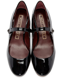 Ballerines en cuir noires Marc Jacobs