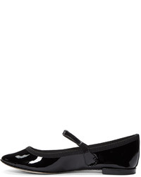 Ballerines en cuir noires Repetto