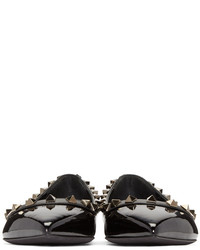 Ballerines en cuir noires Valentino