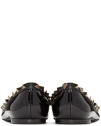 Ballerines en cuir noires Valentino